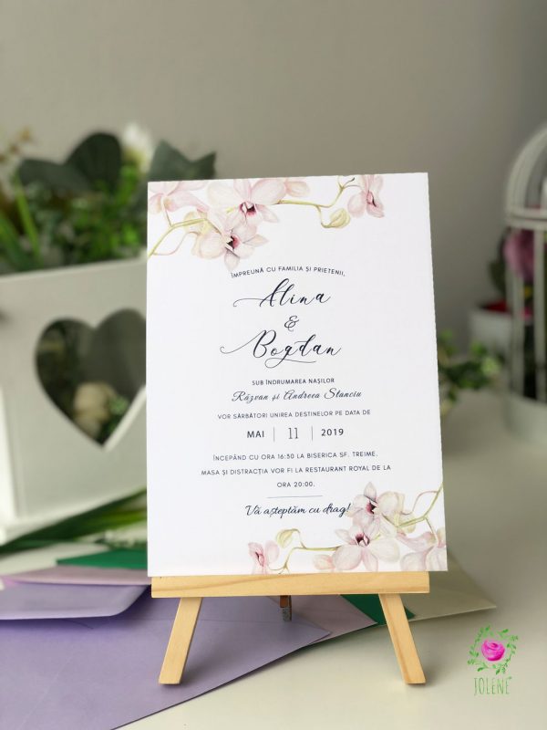 InvitaÈ›ie de nuntÄƒ ORHIDEE ROZ