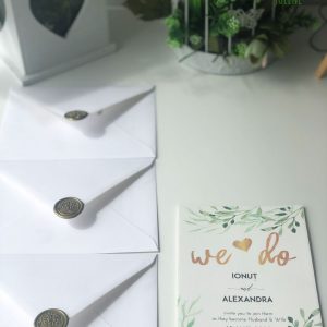 InvitaÈ›ie de nuntÄƒ LAUREL LEAVES - imagine 2