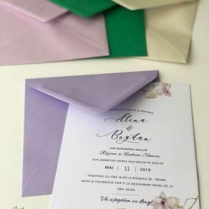InvitaÈ›ie de nuntÄƒ ORHIDEE ROZ - imagine 2
