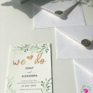 InvitaÈ›ie de nuntÄƒ LAUREL LEAVES - imagine 4