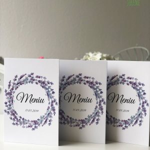 Meniu nuntÄƒ BLUE LAVENDER - imagine 2