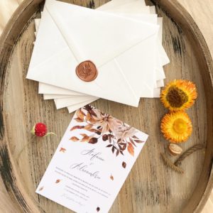 INVITAÈšIE DE NUNTÄ‚ TOAMNÄ‚ - imagine 4